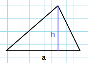 Треугольник с основанием и высотой