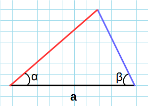 Треугольник со стороной и двумя углами