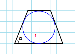 Трапеция с вписанной окружностью
