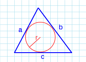 Найти площадь треугольника abc в окружности